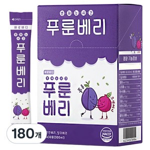 바로바디 푸룬베리 주스, 10ml, 10g, 180개