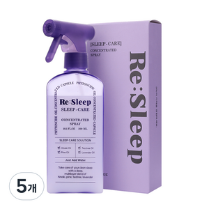 리슬립 슬립케어 피톤치드 편백 섬유탈취제, 300ml, 5개
