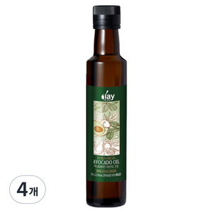 원데이원푸드 엑스트라버진 냉압착 아보카도오일 피토스테롤 아보카드유, 4개, 250ml