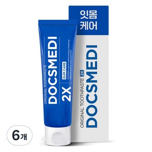 닥스메디 닥트러스트 2X 잇몸치약 임산부 천연 프로폴리스 불소 온가족 구취 제거 치과 치약, 6개, 100g