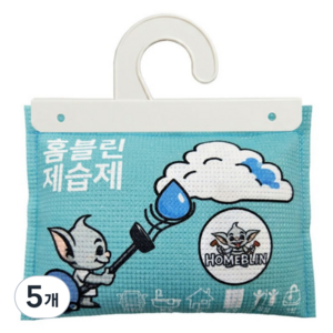 홈블린 제습제 습기제거제 옷장제습 신발제습 제습전용 B155, 400g, 5개