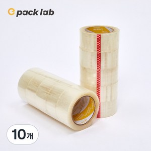 epacklab 투명 OPP 박스테이프 53MIC 48mm x 40m, 10개