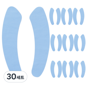 멜팅마켓 붙이는 극세사 변기시트, 블루, 30세트