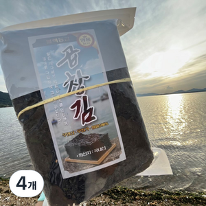 임자도 프리미엄 곱창김 100매 (블랙등급) 곱창 돌김 생김, 380g, 4개