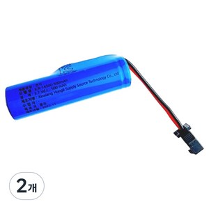 KC인증 14500 리튬 배터리 Battery 500mAh 3.7V - SM 2핀 커넥터 충전 팩 충전지, 1개입, 2개