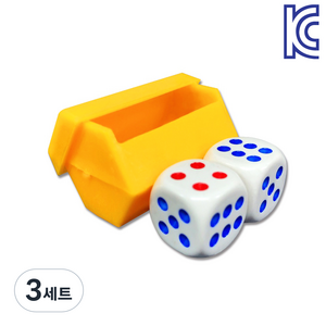 (KC인증) JL매직 상자를 흔들면 어떤 숫자인지 바로 맞추는 주사위 마술 초간단 초등마술도구, 3세트