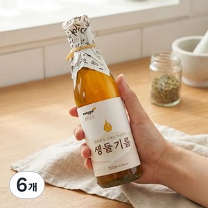 우선 생고집 들깨 통들깨 저온압착 생들기름, 6개, 350ml