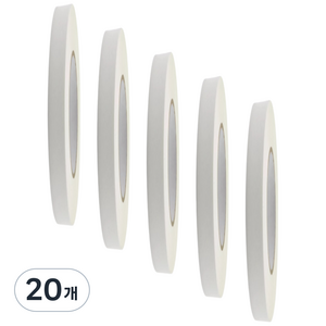 아트위브 마스킹 테이프 종이테이프 아이보리 8mm x 20M, 20개