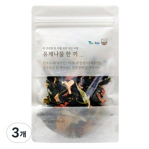 잇더밀 나물한끼 제주 유채나물 불리지않는 건나물 솥밥용 믹스, 3개, 20g