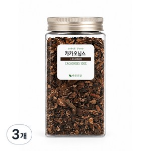 진한 카카오 풍미 페루산 카카오닙스 100% 카카오빈 CACAO NIBS, 3개