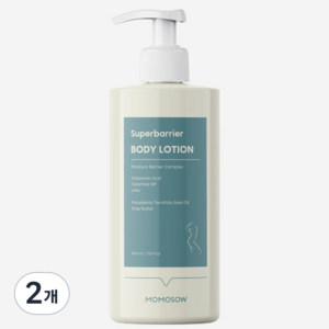 모모쏘우 슈퍼배리어 바디로션, 2개, 500ml