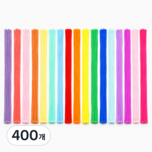 푸른숲살림 촘촘한 레인보우 모루철사 17색 200개, 400개