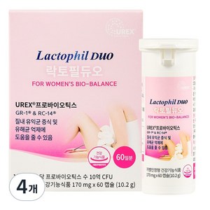 락토필듀오 덴마크 유산균 2개월분 60캡슐 국내 최초 여성 질유산균, 60정, 4개