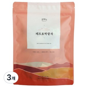 묘미담 레드 호박팥차 티백 국내산, 20개입, 3개