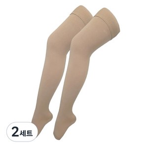 메디지아 의료용 허벅지 발트임 압박스타킹 압박밴드 스킨, 2세트, 허벅지형