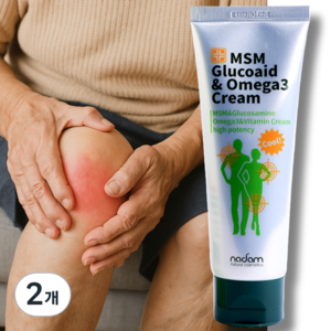 나담 MSM 글루코이드 오메가3 크림, 120ml, 2개