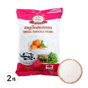 망고사고 사고펄 타피오카펄 화이트 미니펄, 2개, 500g
