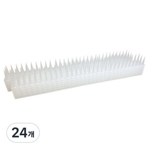펀엔베이비 비둘기퇴치 버드스파이크, 4x43cm 화이트, 24개