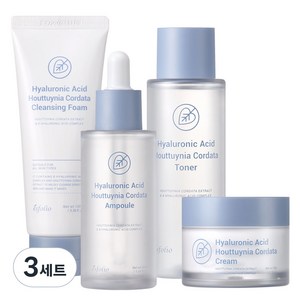 에스폴리오 어성초 기초 화장품 4종 세트 폼 토너 앰플 크림 피부진정, 각1개씩, 3세트
