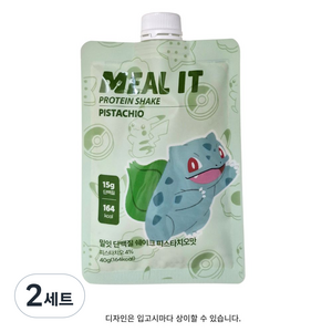 밀잇 단백질쉐이크 파우치 40g [1+1] - 피스타치오맛, 2세트