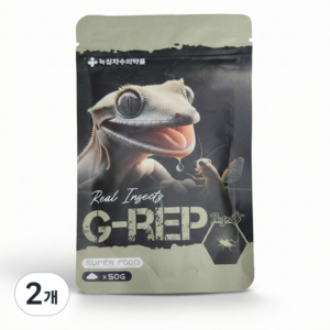 녹십자수의약품 지렙 크레슈퍼푸드 인섹트맛, 50g, 2개
