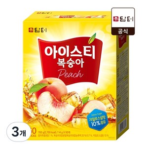 담터 아이스티 복숭아, 14g, 50개입, 3개