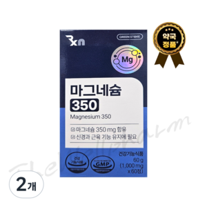 그린스토어 마그네슘 350, 2개, 60정