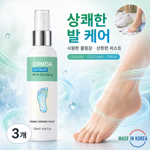디알모아 풋릴리프 올인원 스프레이, 3개, 120ml, 1개입