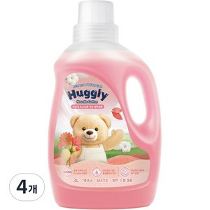 허글리 초고농축 액상 세탁세제 노벨라코튼, 4개, 3L