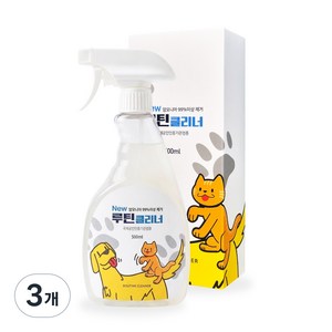[루틴클리너 공식] 강아지 고양이 오줌냄새 암모니아 제거제 루틴클리너 오리지널 2.0, 3개, 500ml