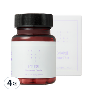 브이인유 이너틴 가볍고 상쾌한 아침을 위한 브로멜라인 파인애플 호박 소화 효소 27g, 45정, 4개