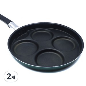 공판다 에그팬 4구 계란팬 멀티팬 김치전 핫케익 후라이팬, 2개, 28cm