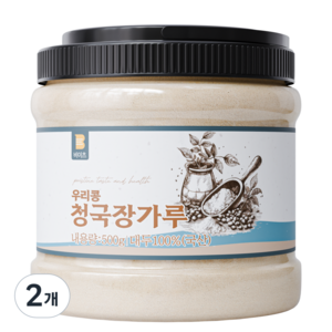 국산 100% 비이츠 우리콩 청국장가루, 2개, 500g