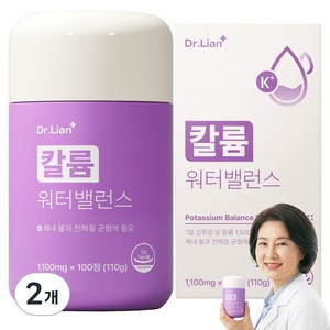 닥터리안 칼륨 워터밸런스 1500, 2개, 100정