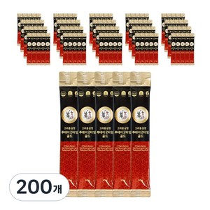 풍년보감 6년근 고려홍삼정 진액 투데이굿타임 골드 홍삼스틱 벌크포장, 10g, 200개