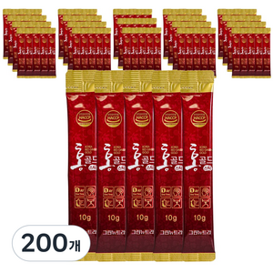 홍골드 6년근 진액 홍삼스틱 홍삼정 10ml 100포, 10g, 200개