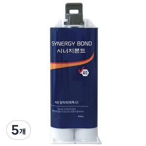 에폭시접착제 강력본드 타일 금속 나무 방수 플라스틱 돌 퍼티 목재 다용도, 44ml, 5개