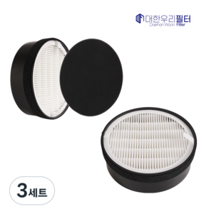 대한우리필터 그린루프트 공기청정기 DGP-3100 필터 HM-8000 VK6011 호환, 3세트, 헤파+탈취+집진 필터