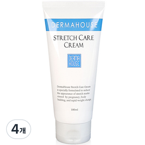 더마하우스 스트레치 케어 크림180ml / 산전 산후 임산부 청소년기 일반인, 4개, 180ml