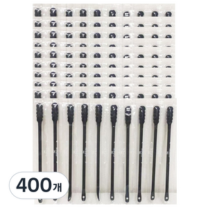 블랙 피지면봉 압출 면봉 개별포장, 400개, 1개입