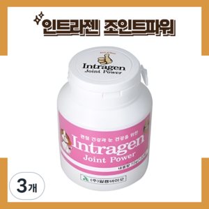 [당일발송] 인트라젠 조인트 파워 반려동물 관절 눈 영양제, 120정, 뼈/관절강화, 3개