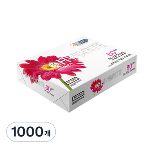 하이브라이트 80g 복사용지, 1000개, A4
