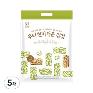 우리밀 국산 현미 담은 바삭한 전통 프리미엄 강정, 5개, 300g