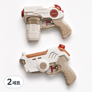 뚜뚜 미니 워터건 물총 2종 세트, 2세트, 베이지
