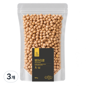 느으림 저온보관으로 더 신선한 병아리콩, 3개, 500g
