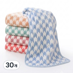 먼지없는 프리미엄 호텔 수건 5수 데일리 스트라이프 세면타월, 30개, 5colors