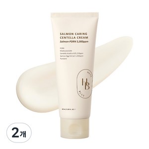 헤브블루 살몬 케어링 센텔라 크림, 100ml, 2개, 100ml