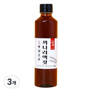 강경 국산 까나리액젓 원액, 600g, 3개