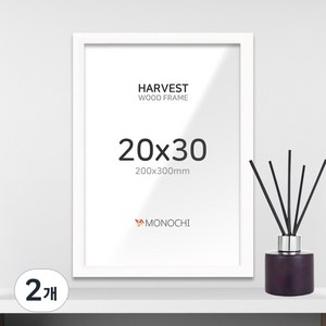 모노치 하베스트 우드 인테리어 액자 20x30, 2개, 오프화이트
