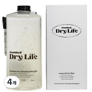 프리덕 홈드라이 세제 니트 셔츠 패딩 오리털 세탁, 4개, 750ml